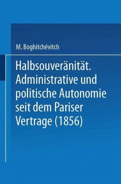 Halbsouveränität - Boghitchévitch, M.