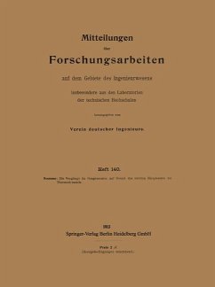 Mitteilungen über Forschungsarbeiten auf dem Gebiete des Ingenieurwesens