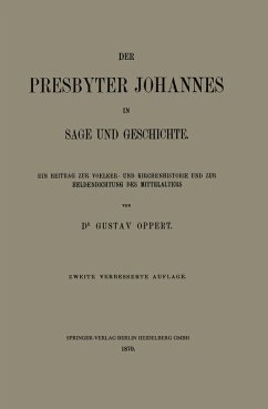 Cover Der Presbyter Johannes in Sage und Geschichte