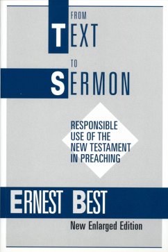 From Text to Sermon (eBook, PDF) - Best, Ernest