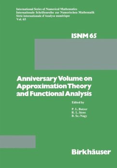 Anniversary Volume on Approximation Theory and Functional Analysis - Butzer, Paul L.; Stens, R. L.; Sz.-Nagy, B.