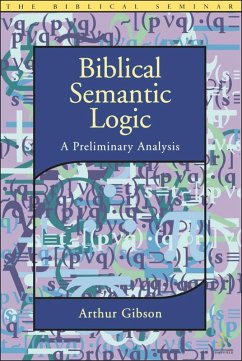 Cover Biblical Semantic Logic (eBook, PDF)