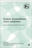 Words Remembered, Texts Renewed (eBook, PDF)
