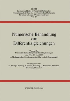 Numerische Behandlung von Differentialgleichungen - Ansorge, R.; Törnig, W.; Hämmerlin, G.; Collatz, L.