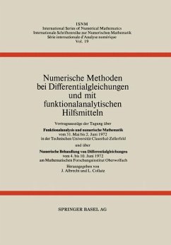 Numerische Methoden bei Differentialgleichungen und mit funktionalanalytischen Hilfsmitteln