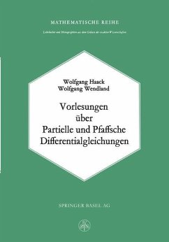 Vorlesungen über Partielle und Pfaffsche Differentialgleichungen