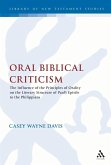 Oral Biblical Criticism (eBook, PDF)