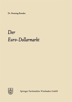 Der Euro-Dollarmarkt - Brandes, Henning Joachim