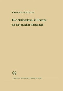 Ansprache des Ministerpräsidenten Dr. Franz Meyers. Der Nationalstaat in Europa als historisches Phänomen - Schieder, Theodor