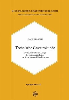 Technische Gesteinskunde - Quervain, F. de