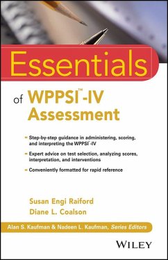 Essentials of WPPSI-IV Assessment (eBook, PDF) - Raiford, Susan Engi; Coalson, Diane L.