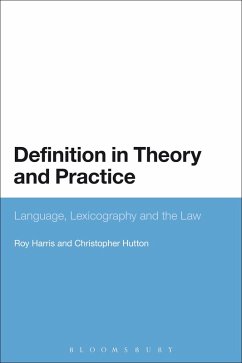 Definition in Theory and Practice (eBook, PDF) - Harris, Roy; Hutton, Christopher