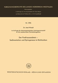 Der Finefrausandstein ¿ Sedimentation und Epirogenese im Ruhrkarbon - Wendt, Axel
