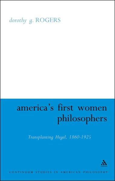 America's First Women Philosophers (eBook, PDF)
