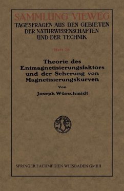 Theorie des Entmagnetisierungsfaktors und der Scherung von Magnetisierungskurven - Würschmidt, Joseph