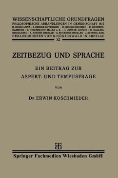 Zeitbezug und Sprache - Koschmieder, Erwin