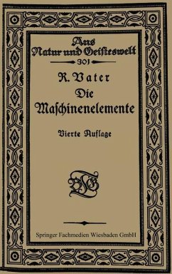 Die Maschinenelemente - Vater, Richard; Schmidt, Fritz