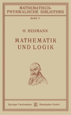 Mathematik und Logik - Behmann, Heinrich