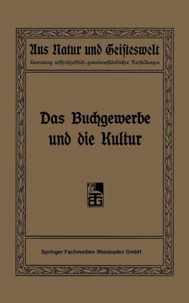 Das Buchgewerbe und die Kultur