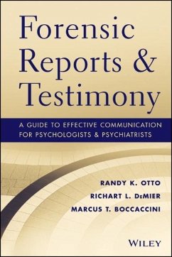 Forensic Reports and Testimony - Otto, Randy K.; DeMier, Richart; Boccaccini, Marcus