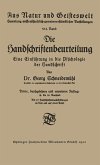 Die Handschriftenbeurteilung