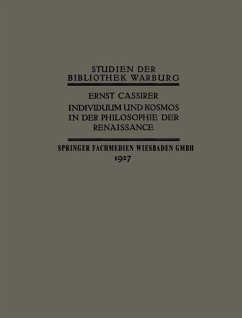Individuum und Kosmos in der Philosophie der Renaissance - Cassirer, Ernst