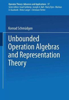 Unbounded Operator Algebras and Representation Theory - Schmüdgen, K.