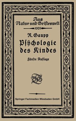 Psychologie des Kindes - Gaupp, Robert