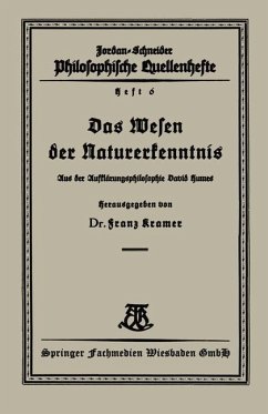 Das Wesen der Naturerkenntnis - Kramer, Franz