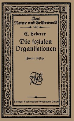 Die Sozialen Organisationen - Lederer, Emil