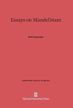 Essays on Mandel'stam - Taranovsky, Kiril