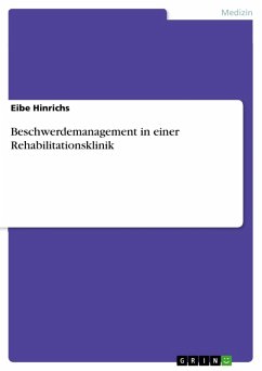 Beschwerdemanagement in einer Rehabilitationsklinik (eBook, PDF)
