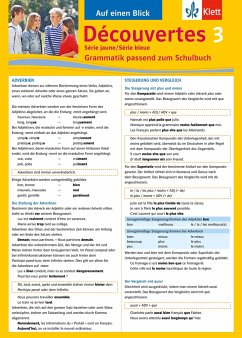 Découvertes Série jaune und bleue 3. Grammatik - Bachhausen, Ursula