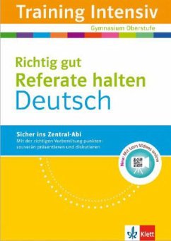 Cover Training Intensiv Deutsch, Richtig gut Referate halten