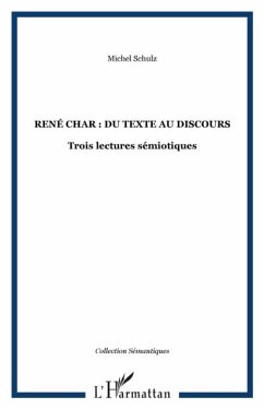 Rene Char : du texte au discours (eBook, PDF)