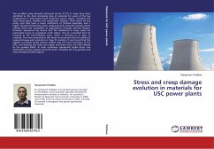 Stress and creep damage evolution in materials for USC power plants
