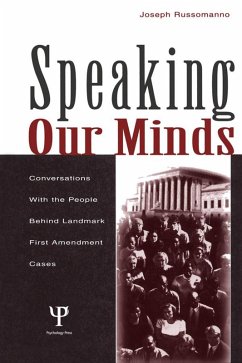 Speaking Our Minds (eBook, ePUB) - Russomanno, Joseph