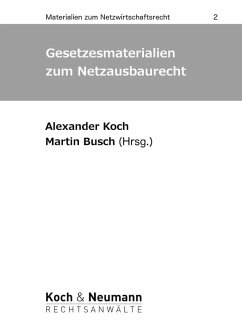 Cover Gesetzesmaterialien zum Netzausbaurecht (eBook, ePUB)