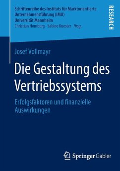 Cover Die Gestaltung des Vertriebssystems