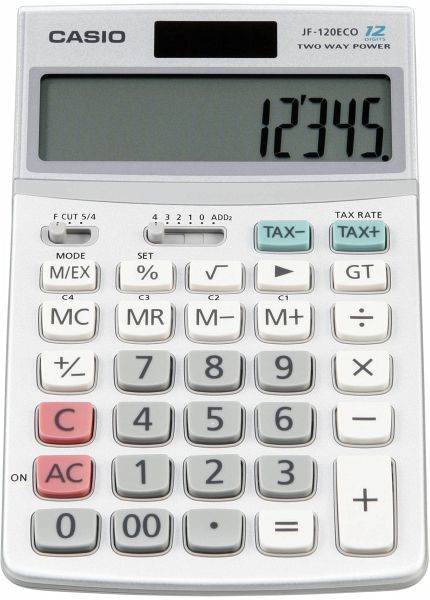 Casio JF-120 Taschenrechner ECO Casio JF-120 Taschenrechner ECO