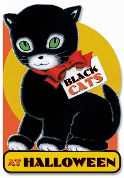 Black Cats at Halloween Shape Book - Books, Laughing Elephant