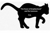 "The Power of Neighborhood" and the Commons "The Power of Neighborhood" and the Commons
