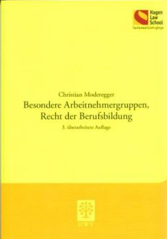 Cover Besondere Arbeitnehmergruppen, Recht der Berufsbildung