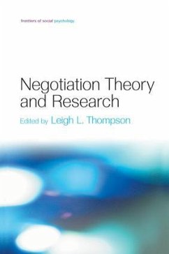 Negotiation Theory and Research