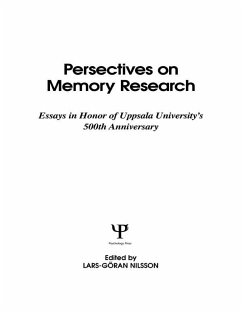 Cover Perspectives on Memory Research (eBook, ePUB)