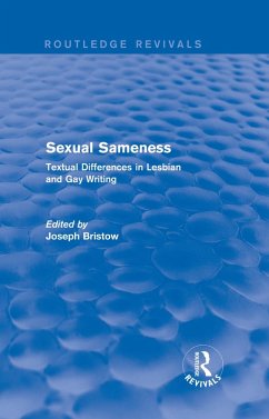 Cover Sexual Sameness (Routledge Revivals) (eBook, ePUB)