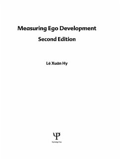 Measuring Ego Development (eBook, PDF) - Hy, Le Xuan; Loevinger, Jane