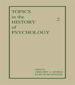 Cover Topics in the History of Psychology (eBook, ePUB)