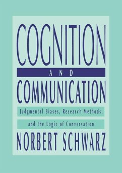 Cognition and Communication (eBook, ePUB) - Schwarz, Norbert