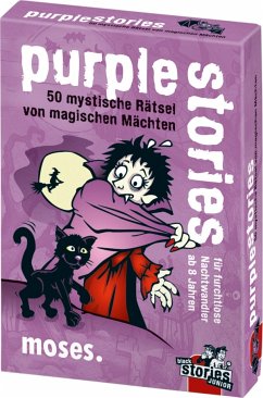 Moses MOS00802 - Purple stories, 50 magische Räsel von magischen Mächten, Junior, Kartenspiel, Familienspiel